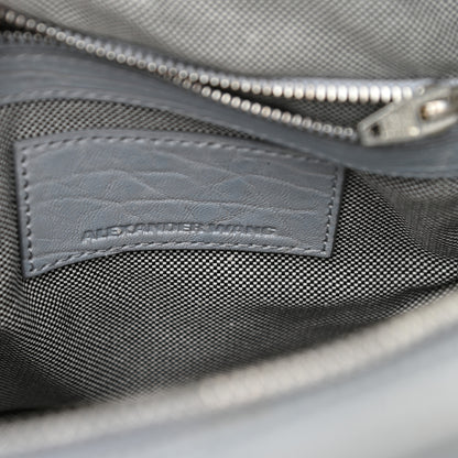 Alexander Wang Pebbled Lambskin Rockie Carbon Rodhium Hardware 8 of 9