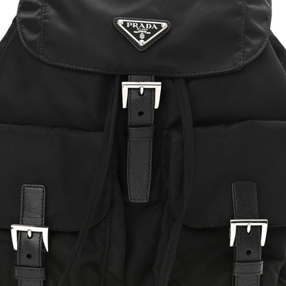 Prada Tessuto Nylon Saffiano Medium Backpack Black 8 of 10
