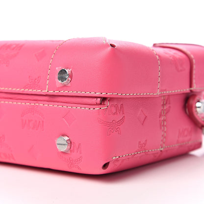 MCM Calfskin Ottomar Monogram Small Berlin Crossbody Sugar Pink 7 of 8
