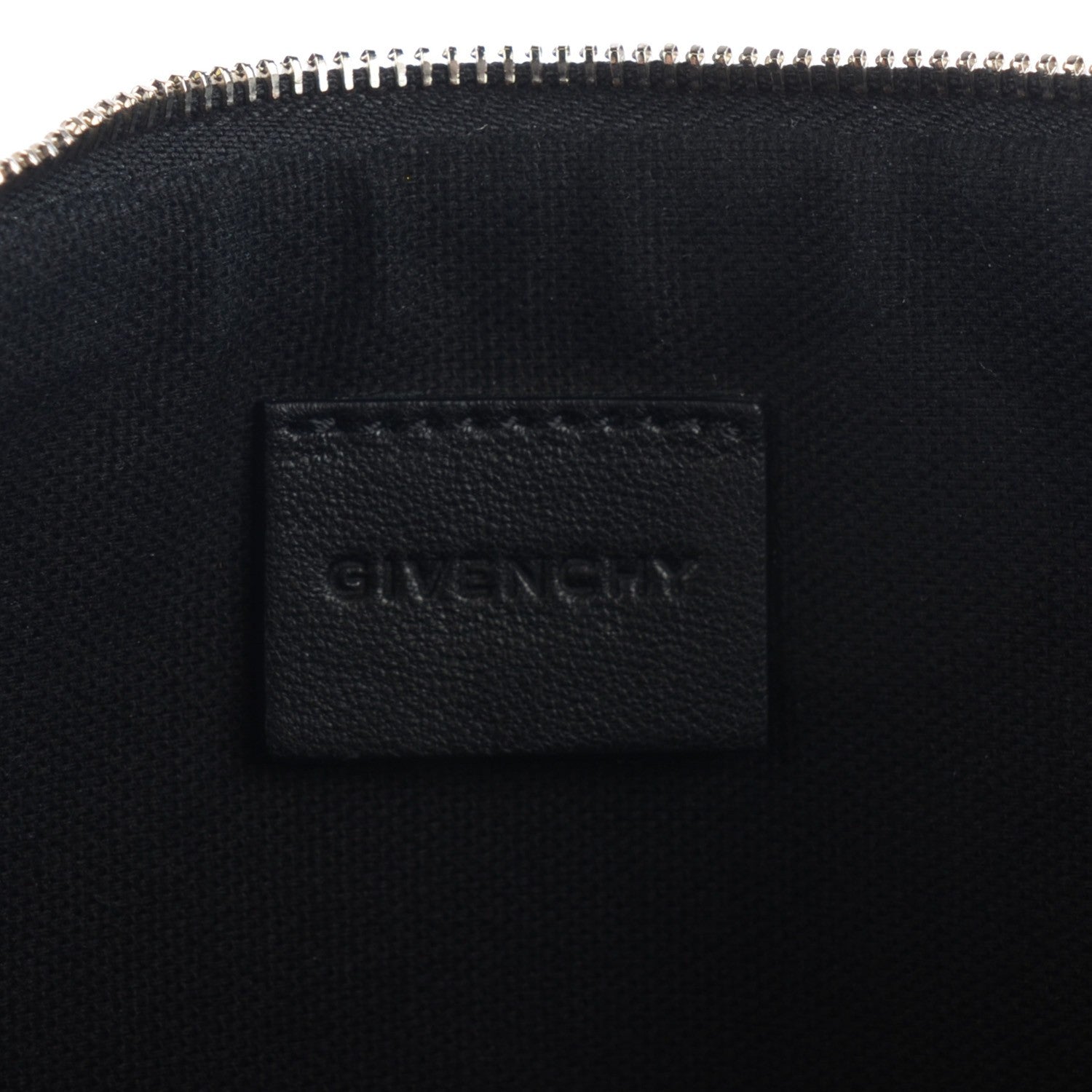 Givenchy Textured Coated Canvas Rottweiler Print Large Cosmetic Pouch Black 6 of 7