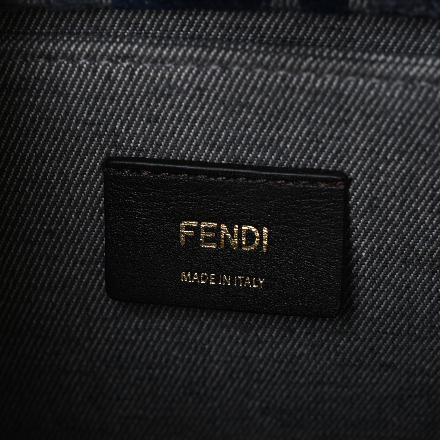 Fendi Fabric Jacquard FF 1974 Logo Small Fendi Sunshine Shopper Tote Blue Grigio 6 of 10