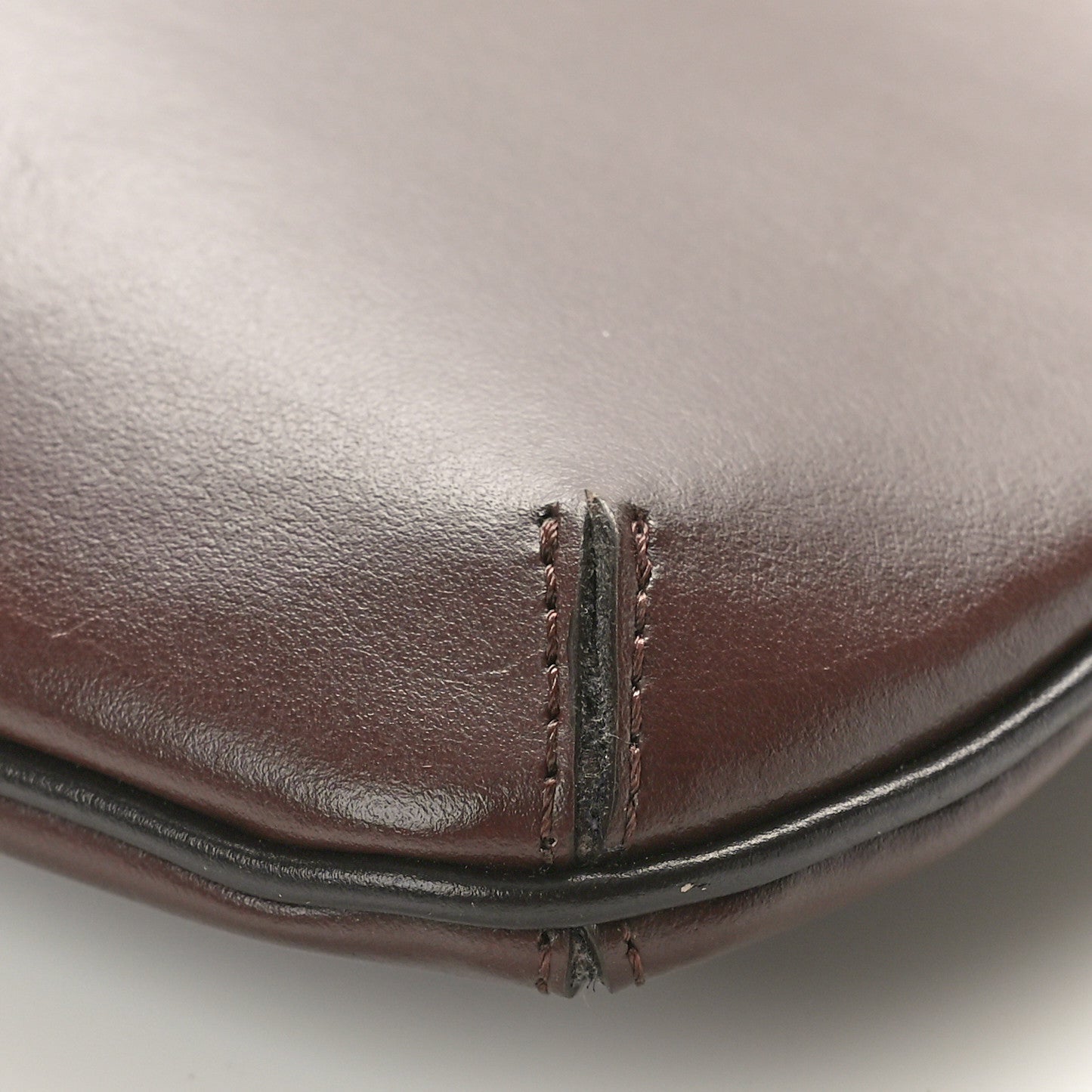 Smooth Calfskin Le Bisou Medium Brown