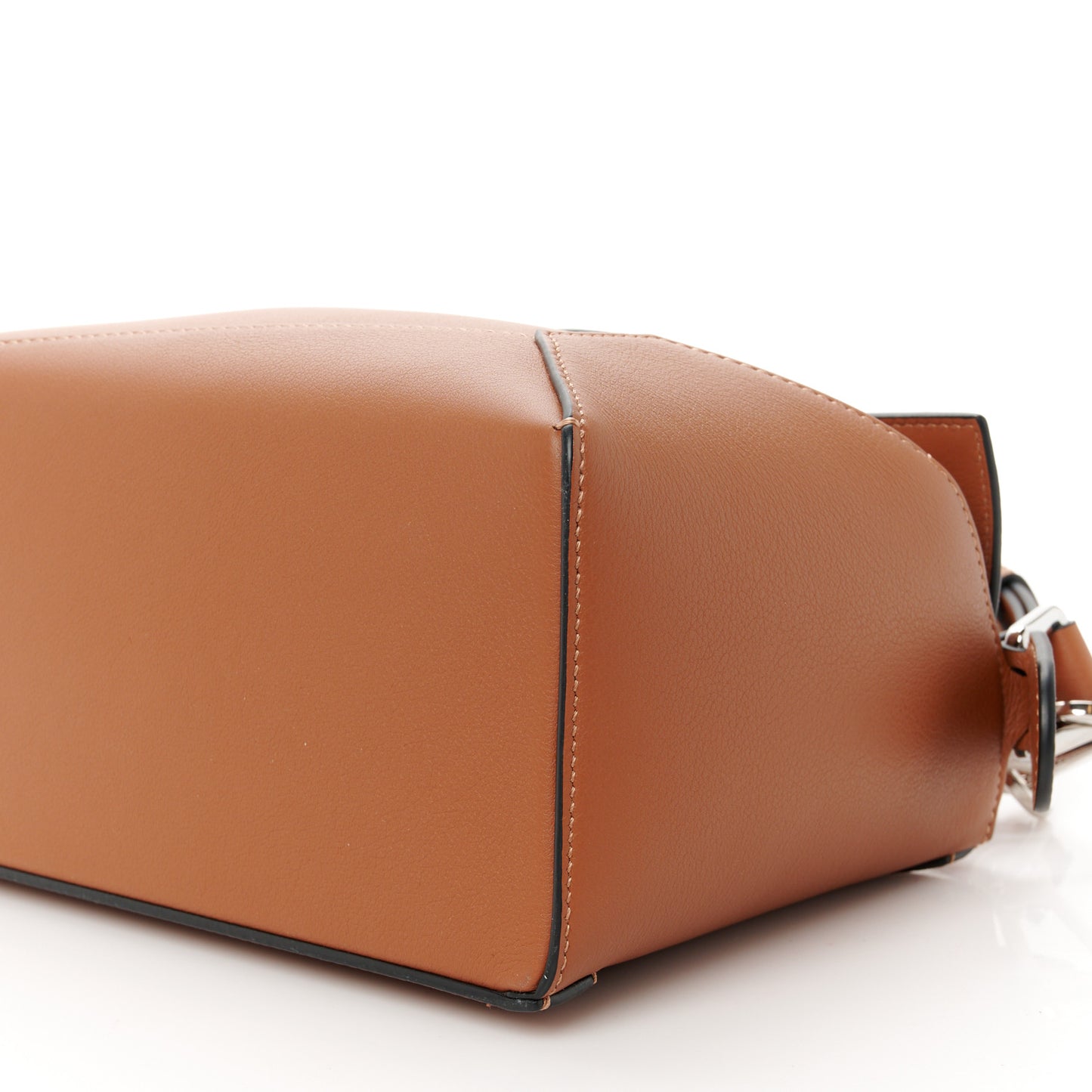 Calfskin Small Puzzle Edge Bag Tan