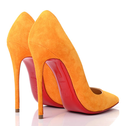 Christian Louboutin Veau Velours So Kate 120 Pumps 35 Full Moon 3 of 4