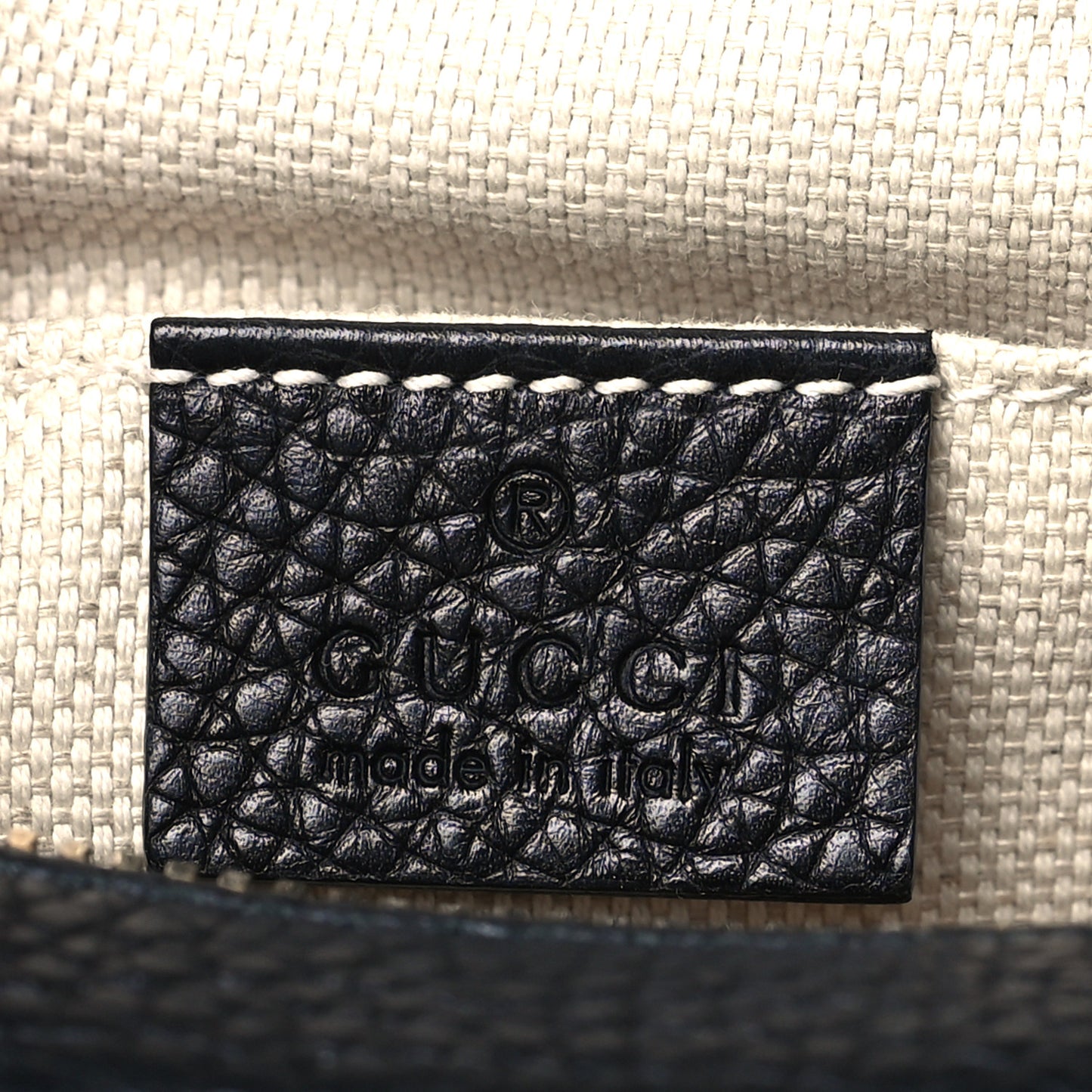 Pebbled Calfskin Small Soho Disco Bag Black