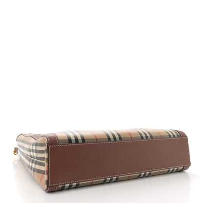 Burberry Vintage Check Calfskin Kane Tote Bag Beige Brown 4 of 15