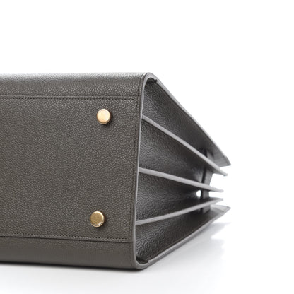 Saint Laurent Grained Calfskin Small Sac De Jour Dark Anthracite 9 of 12