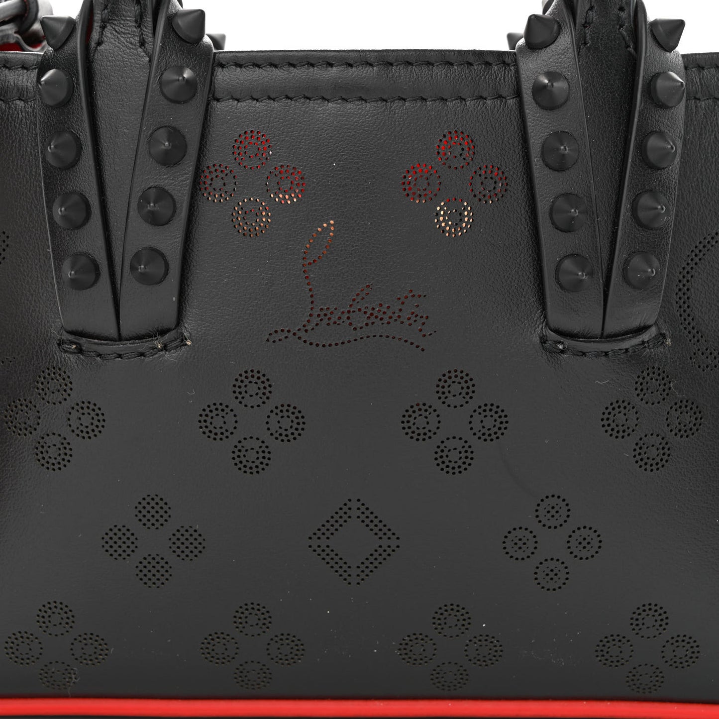 Calfskin Loubinthesky Nano Cabata Tote Black