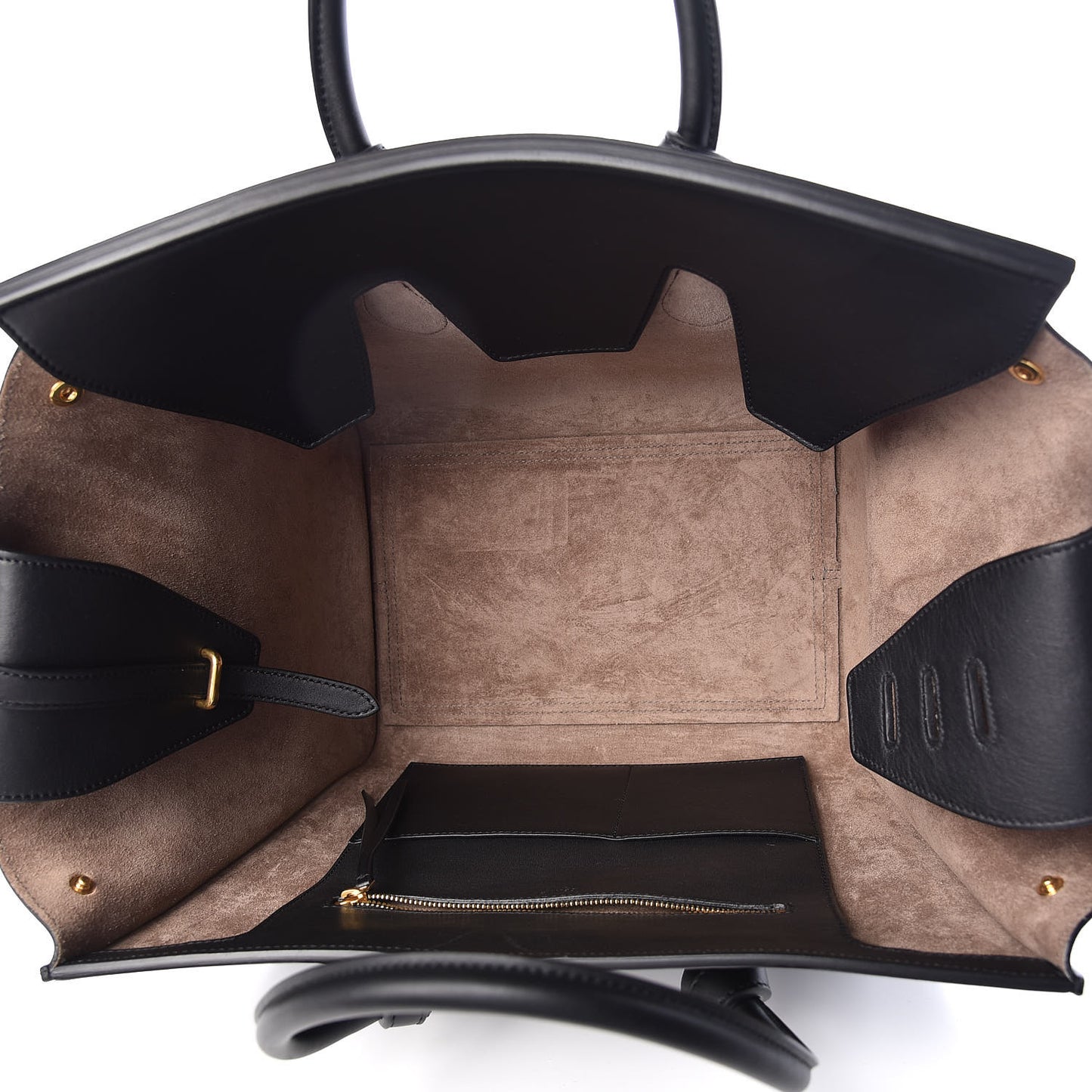 Smooth Calfskin Small Tie Knot Tote Black