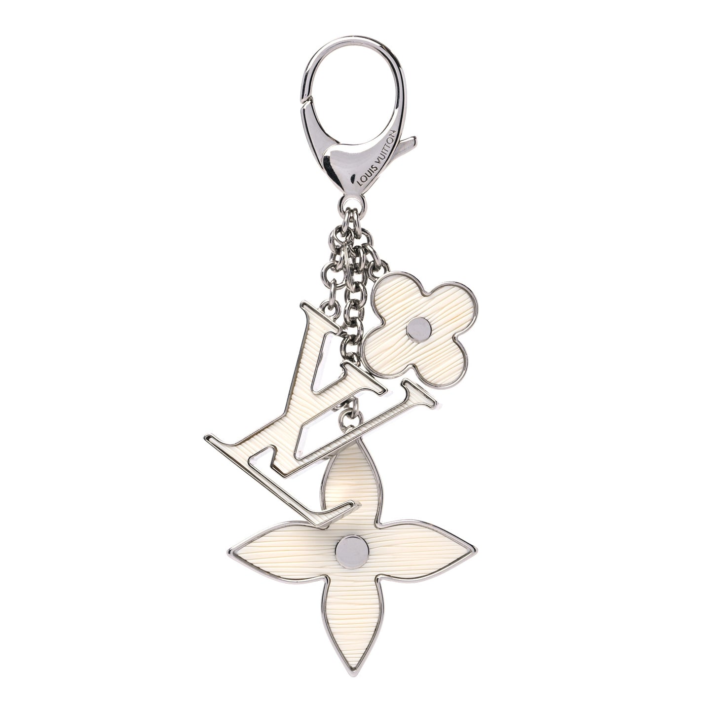 Fleur d Epi Bag Charm Ivory