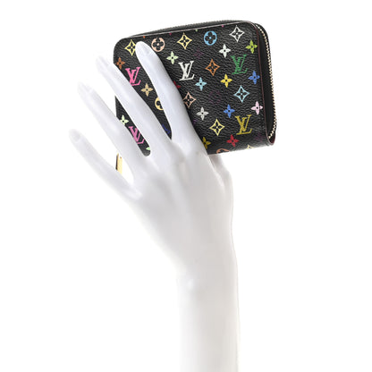 Louis Vuitton Monogram Multicolor Zippy Coin Purse Black Grenade 2 of 7