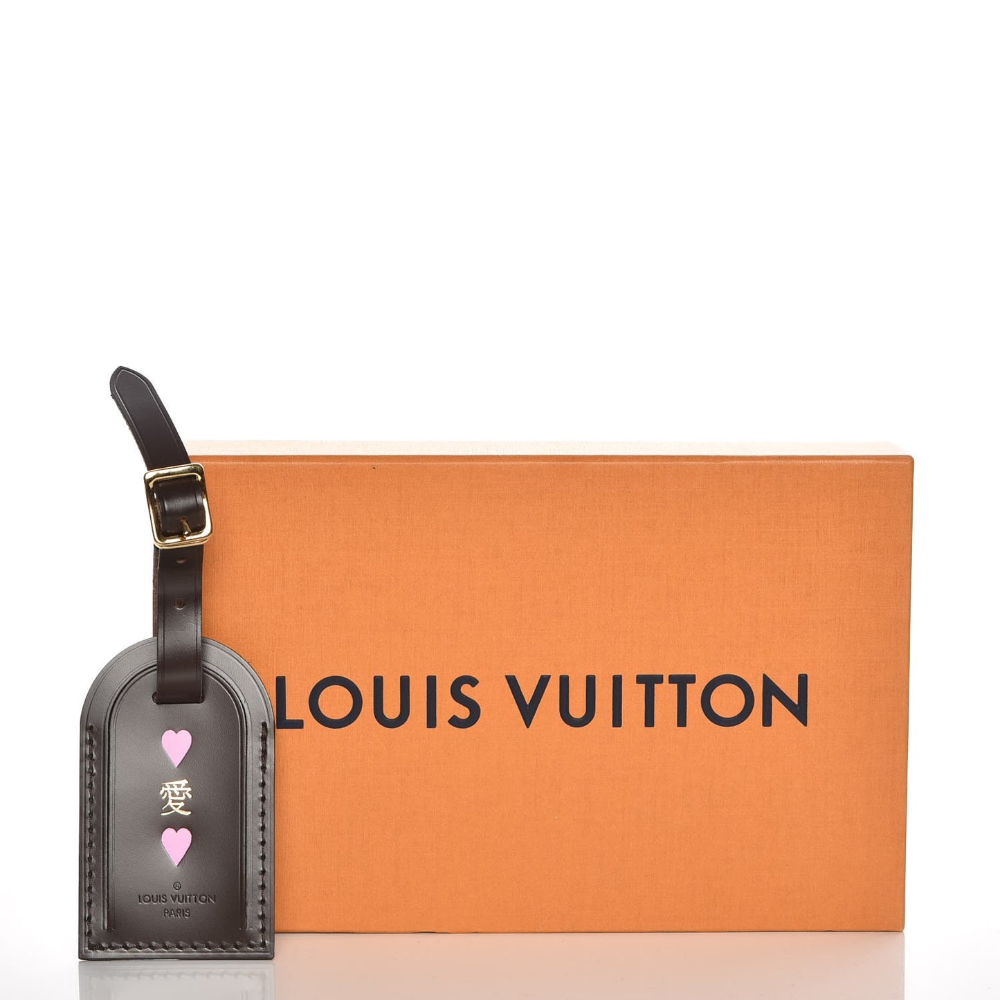 Calfskin Luggage Tag Ebene