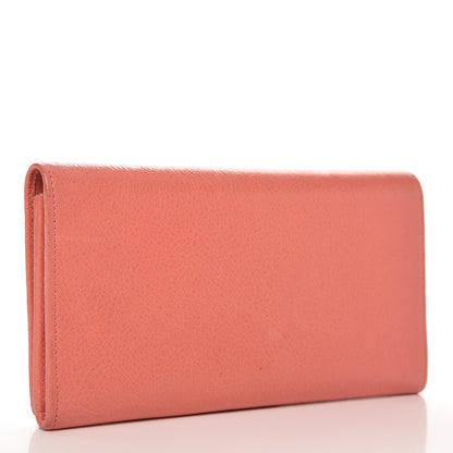 Balenciaga Agneau Classic Hardware Money Wallet Rose Azalee 3 of 11