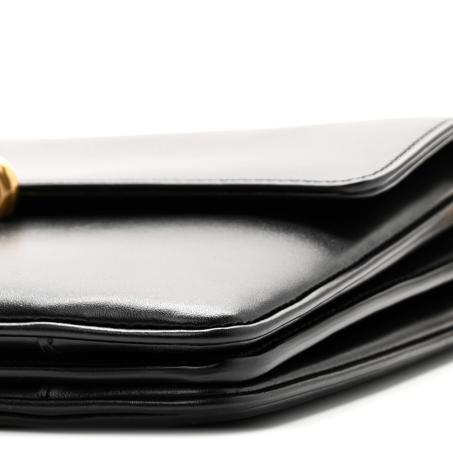 Smooth Calfskin Le Maillon Satchel Black