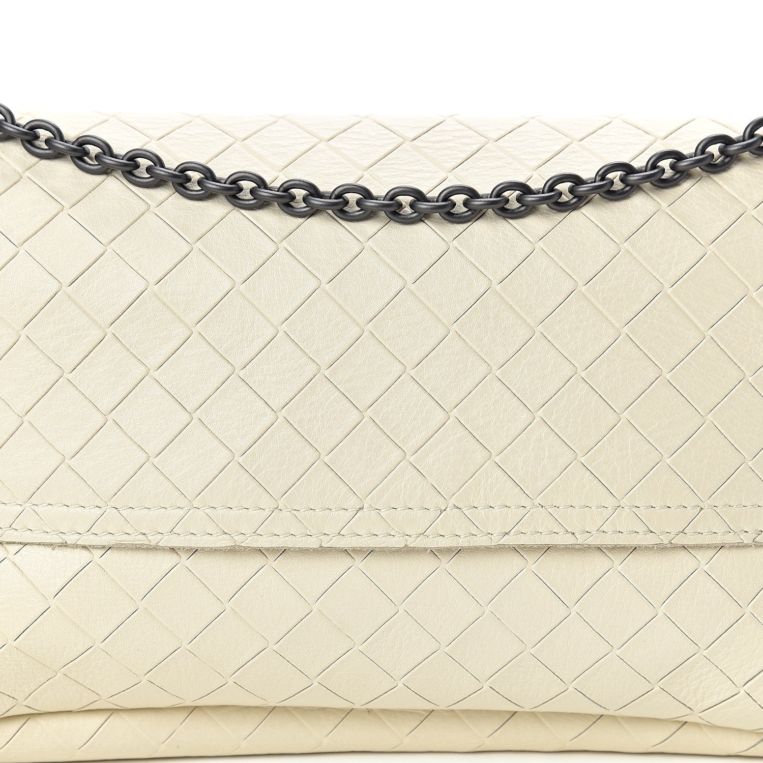 Bottega Veneta Nappa Intrecciato Mini Chain Messenger Bianca 8 of 13