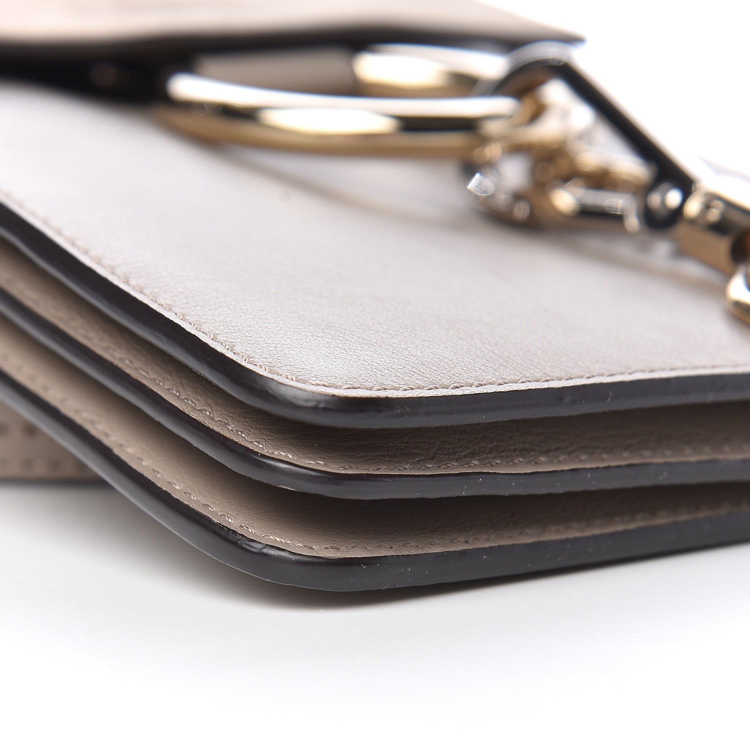 Chloe Suede Calfskin Mini Faye Bracelet Bag Motty Grey 9 of 13