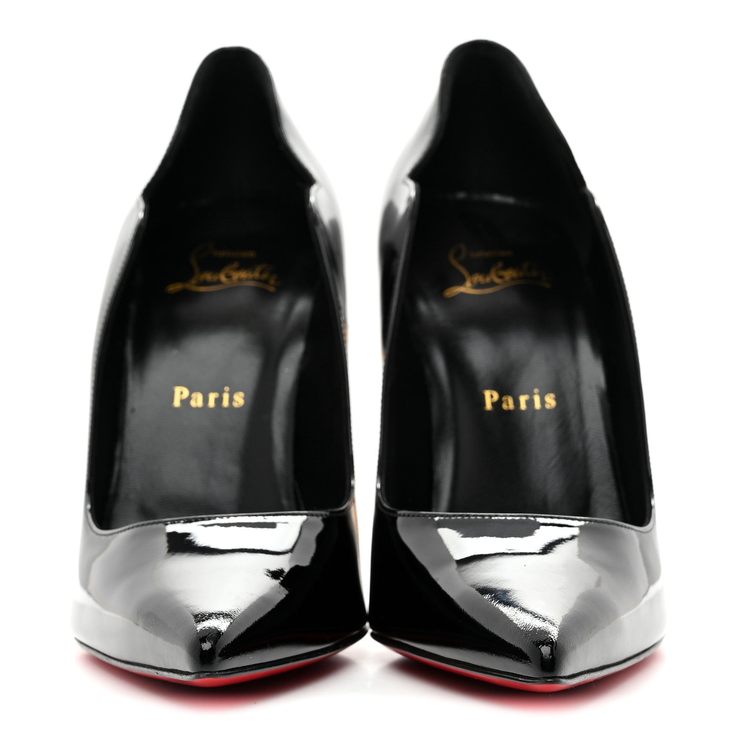 Christian Louboutin Patent LipChick 100 Pumps 38 Black 3 of 8