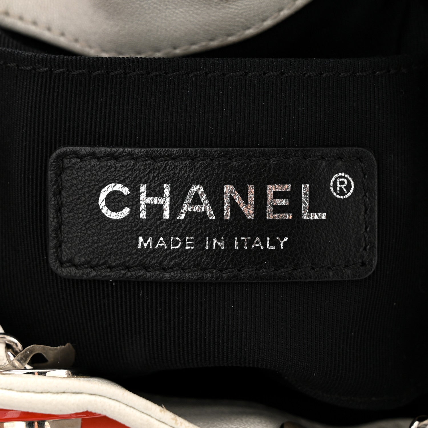 Chanel Lambskin Quilted Cuba Drawstring Tote Red White Blue 6 of 10