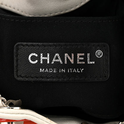 Chanel Lambskin Quilted Cuba Drawstring Tote Red White Blue 6 of 10