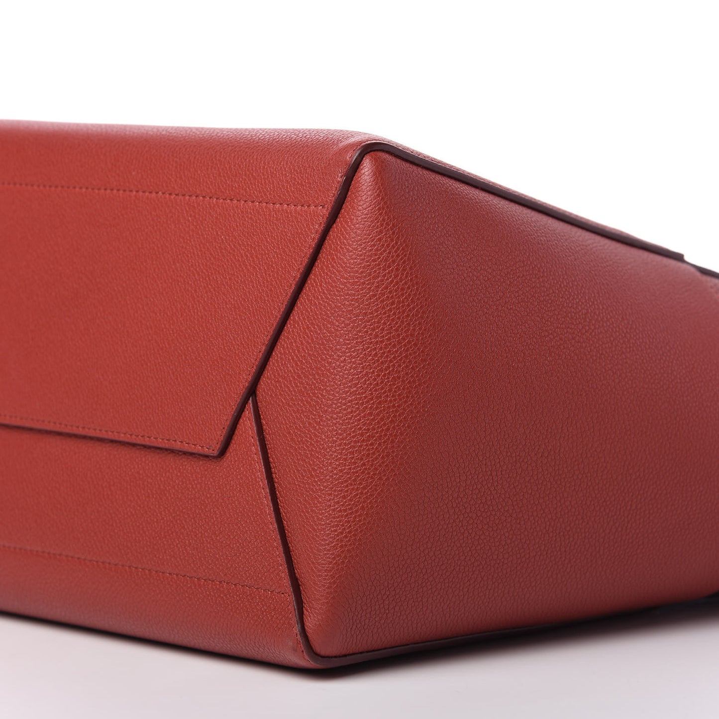 Soft Grained Calfskin Sangle Bucket Bag Red