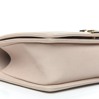 Chanel Caviar Quilted Medium Boy Flap Beige 8 of 10