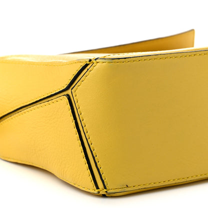 Loewe Calfskin Mini Puzzle Bag Yellow 9 of 11