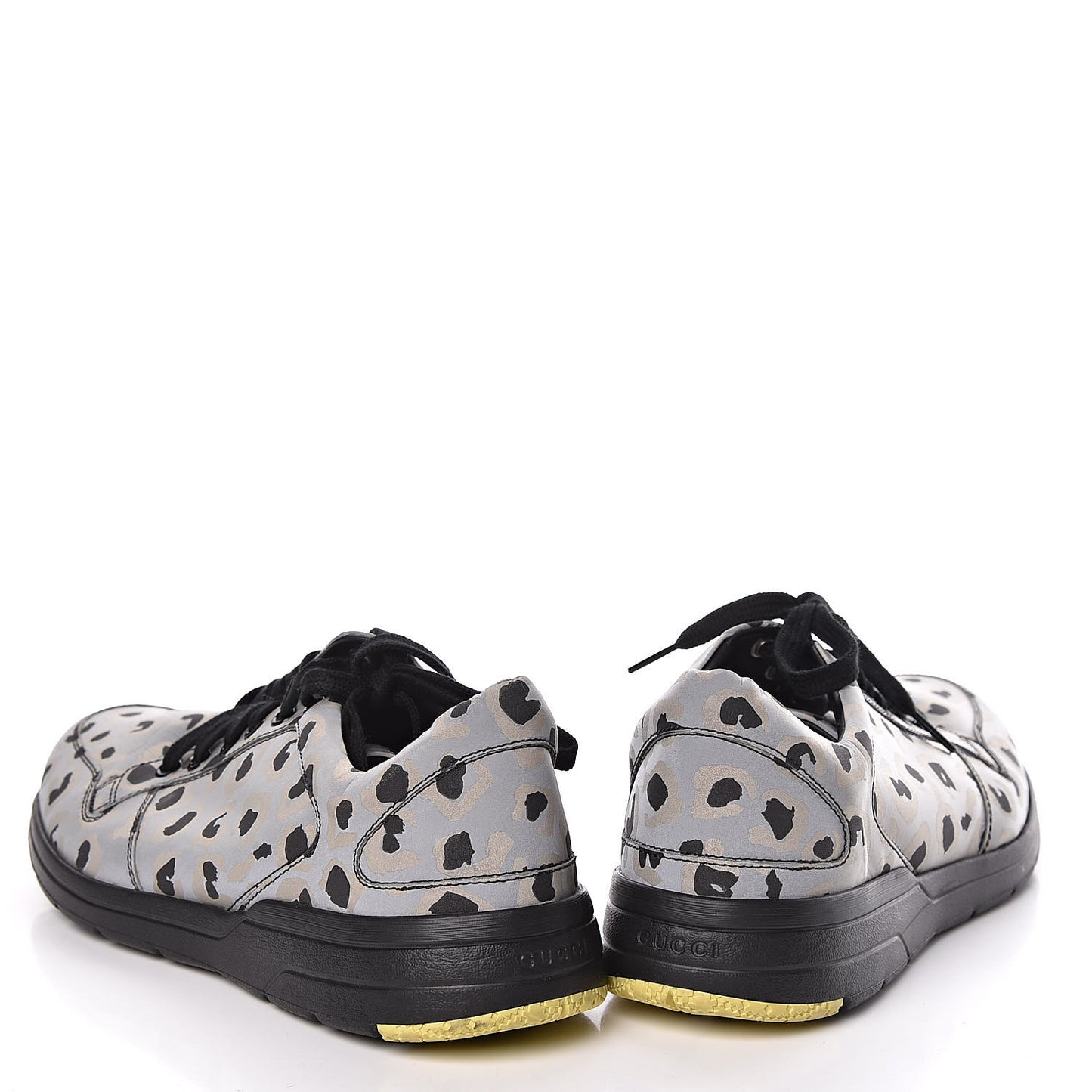 Fabric Rubber Leopard Print Brava Reflective Sneakers 38.5