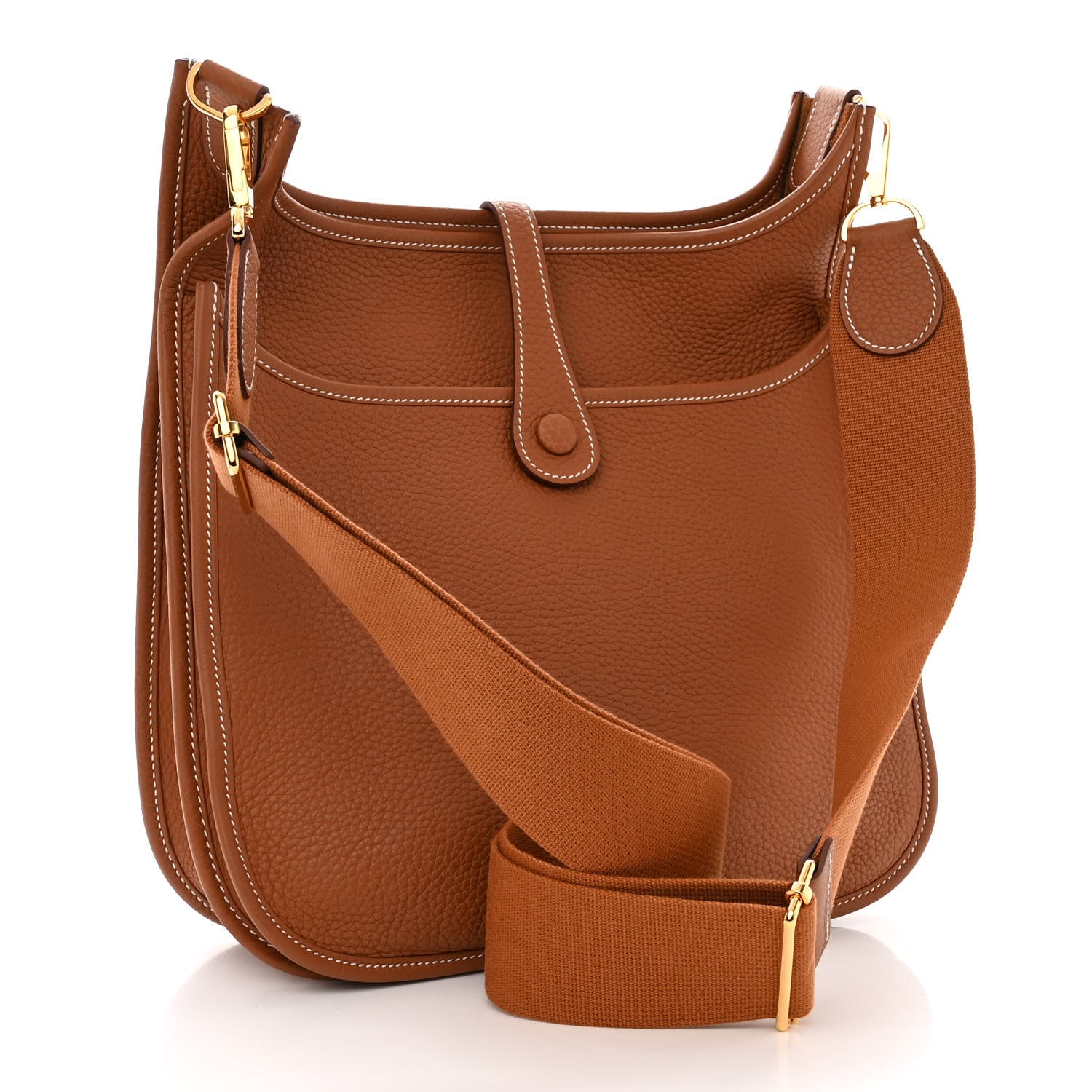 Hermes Taurillon Clemence Evelyne III PM Gold 3 of 10