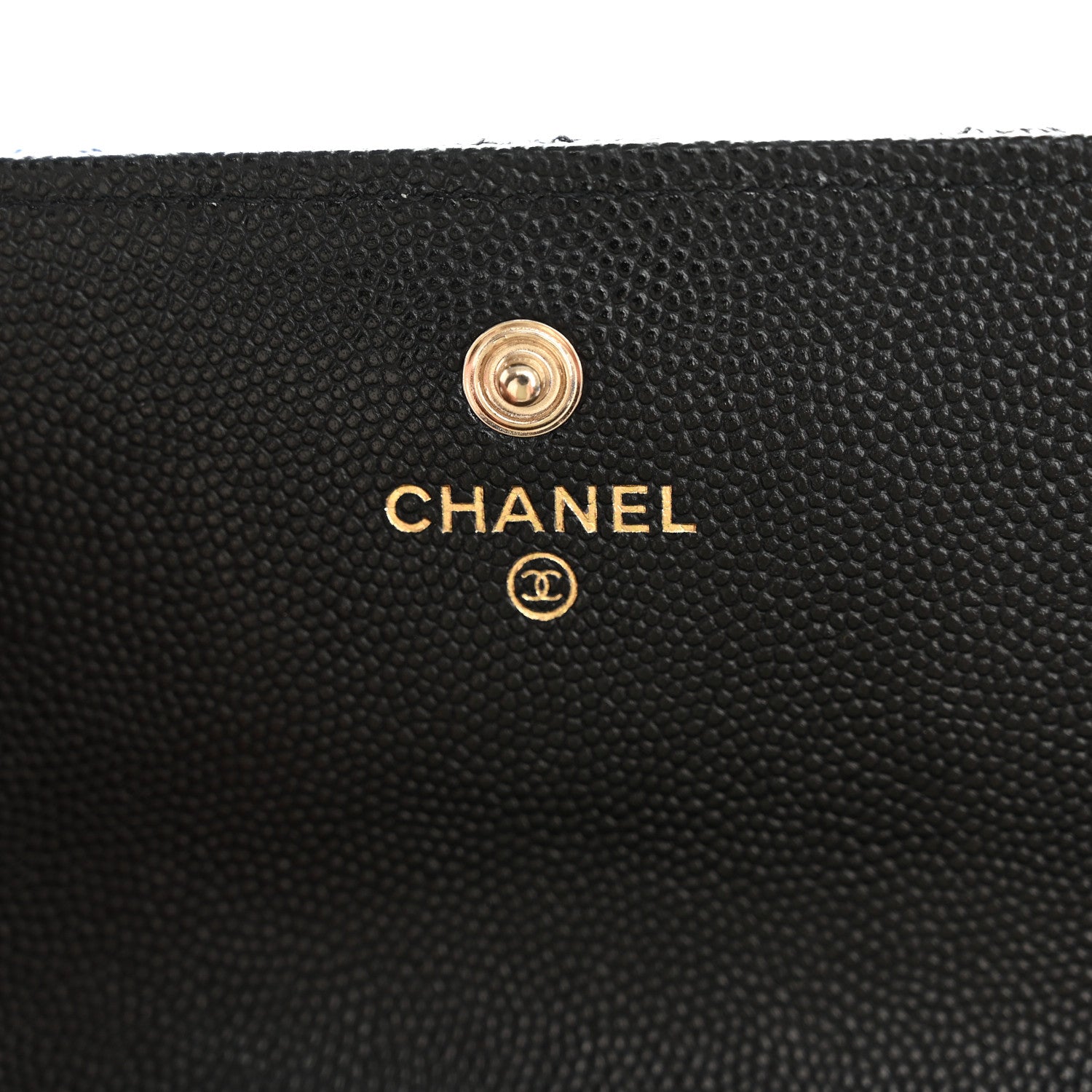 Chanel Caviar Quilted CC Large Gusset Flap Wallet Black 6 of 8