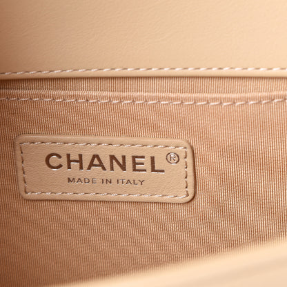 Chanel Lambskin Quilted Medium Boy Flap Beige 5 of 11