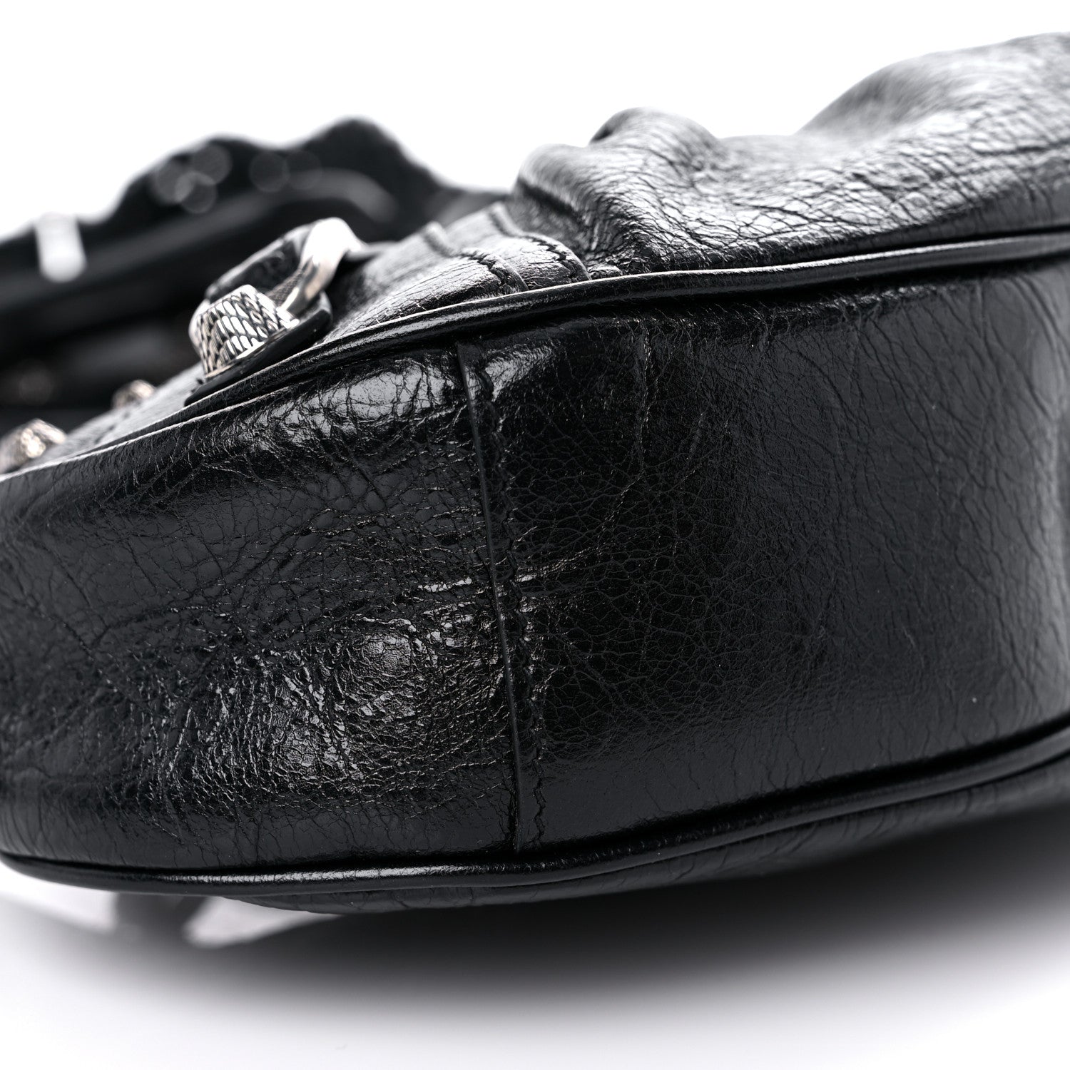Balenciaga Agneau Arena Le Cagole Shoulder Bag XS Black 9 of 10