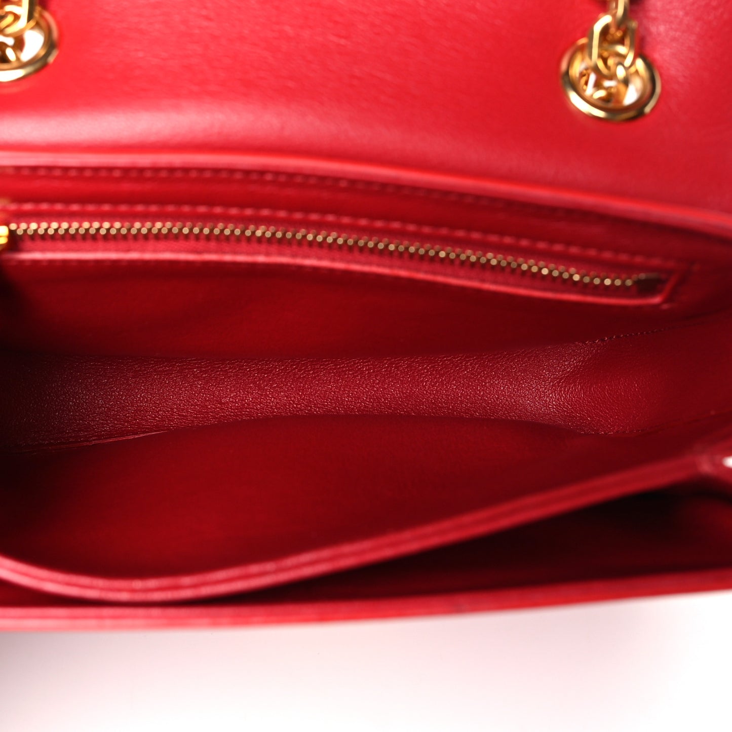 Shiny Calfskin Small C Bag Red