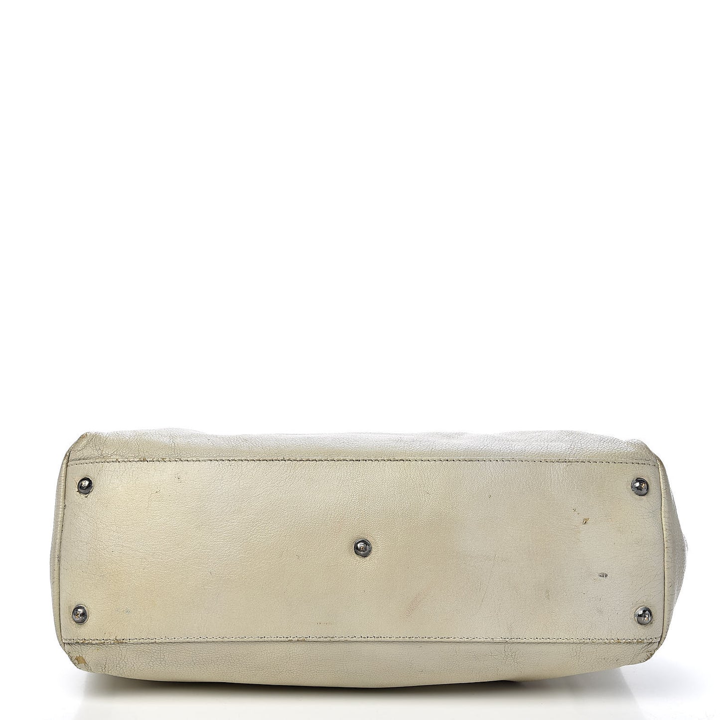 Goatskin Stingray Large Peekaboo Iconic Satchel White Pink