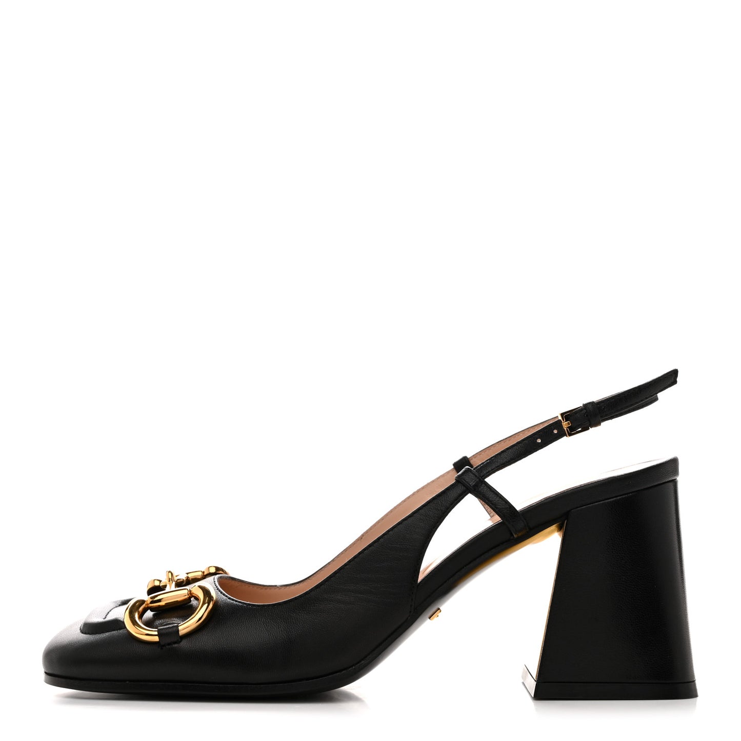 Malaga Kid Horsebit 75mm Slingback Pumps 37 Black