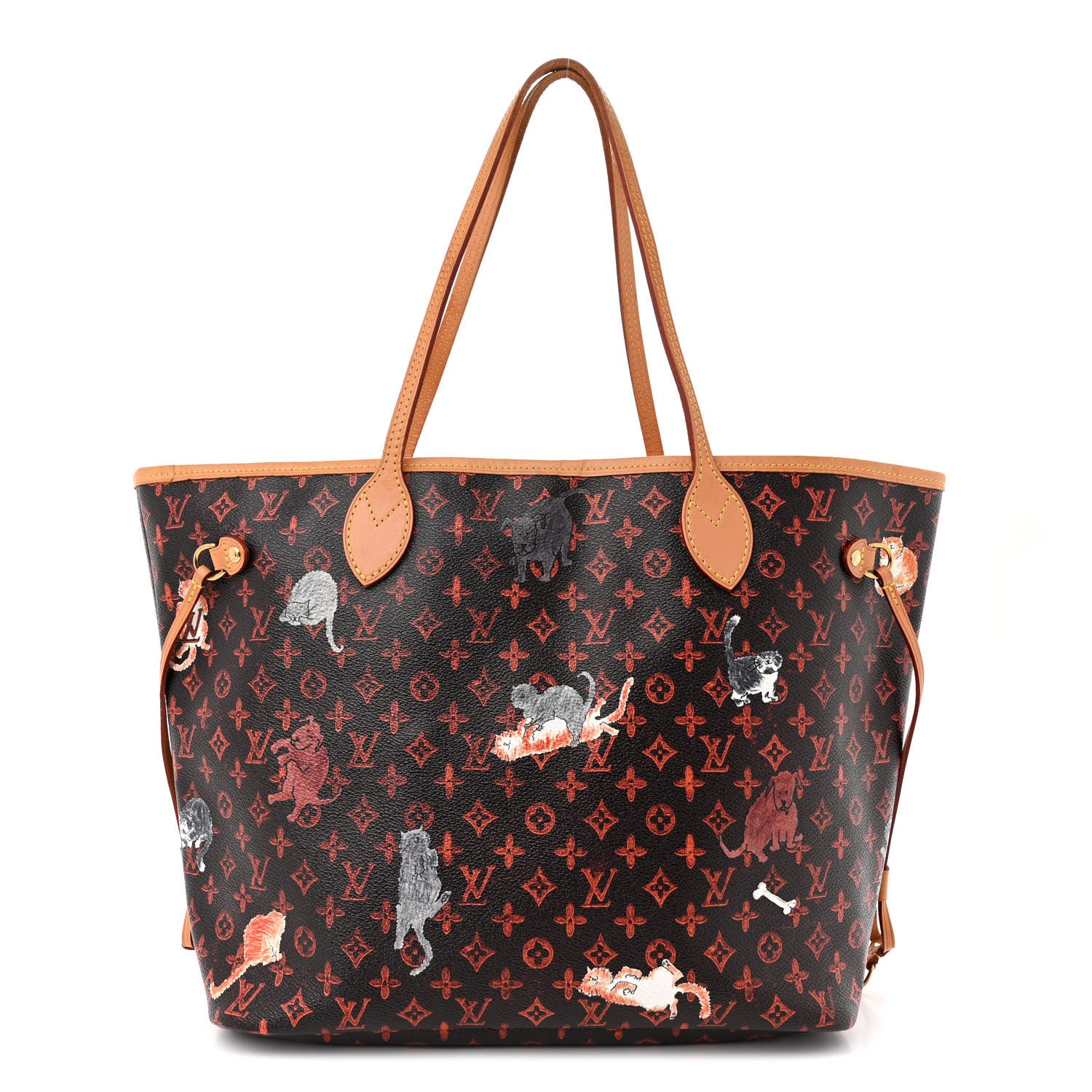 Louis Vuitton Catogram Neverfull MM Marron 1 of 12