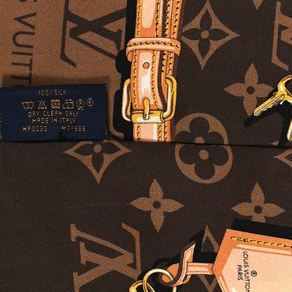Louis Vuitton Silk Monogram Confidential Bandeau Brown 4 of 4