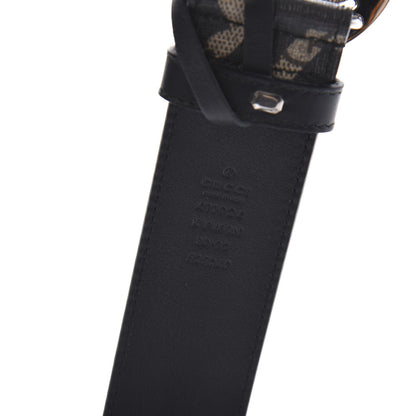 Gucci GG Supreme Monogram Caleido Interlocking G Belt 80 32 Black 5 of 5