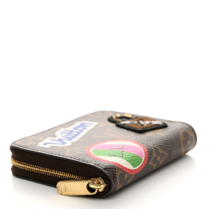 Louis Vuitton Monogram Travel Stickers Zippy Coin Purse 4 of 7
