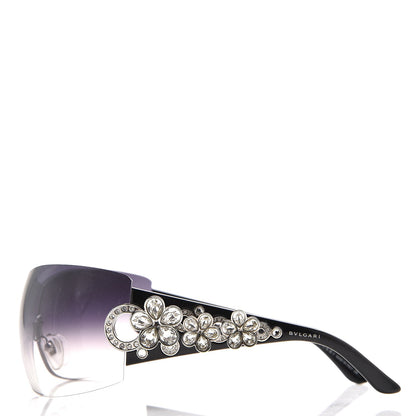 Bulgari Crystal Flower Sunglasses 652-B Black 3 of 10