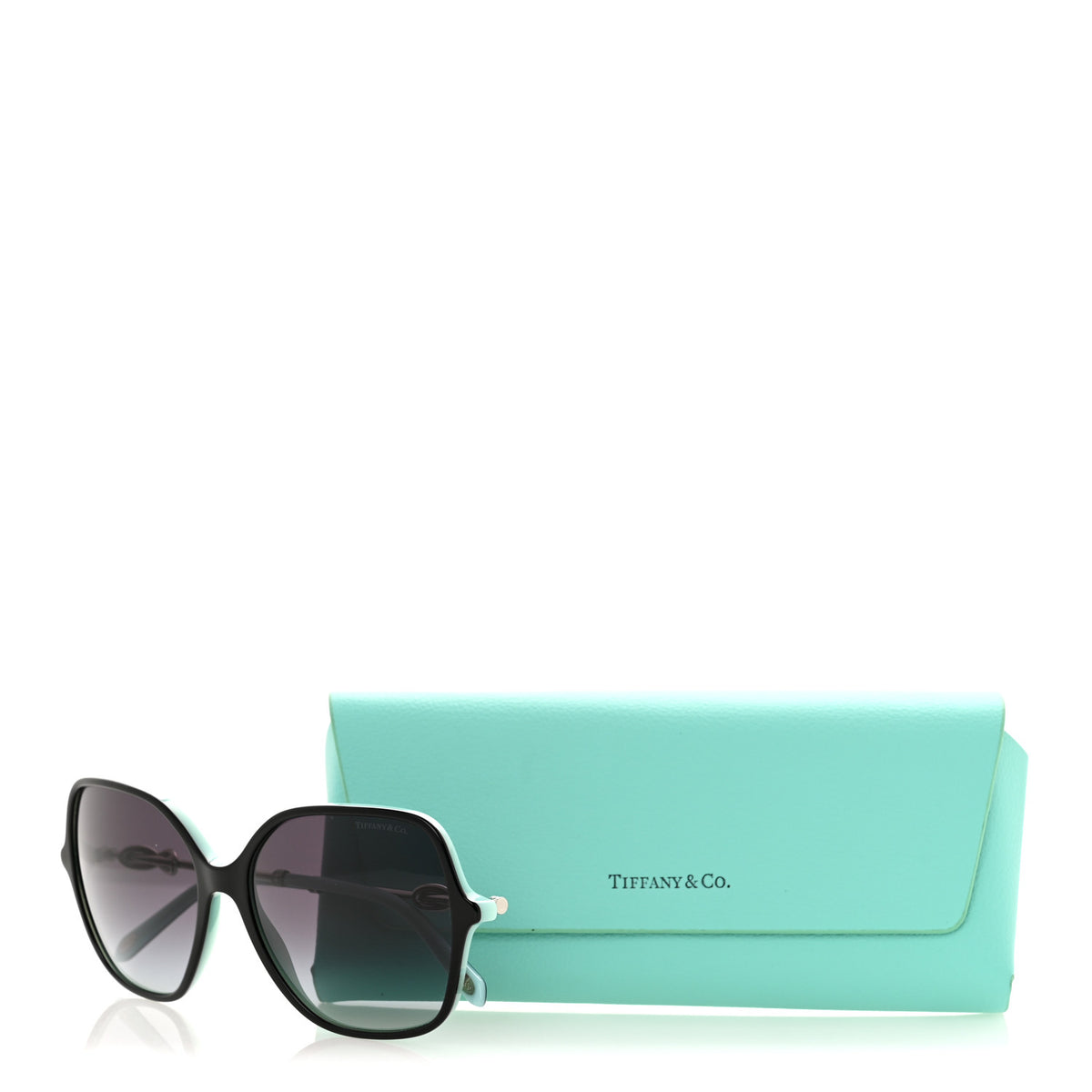 Tiffany Acetate Square Infinity Sunglasses TF4145-B Black Blue 8 of 8