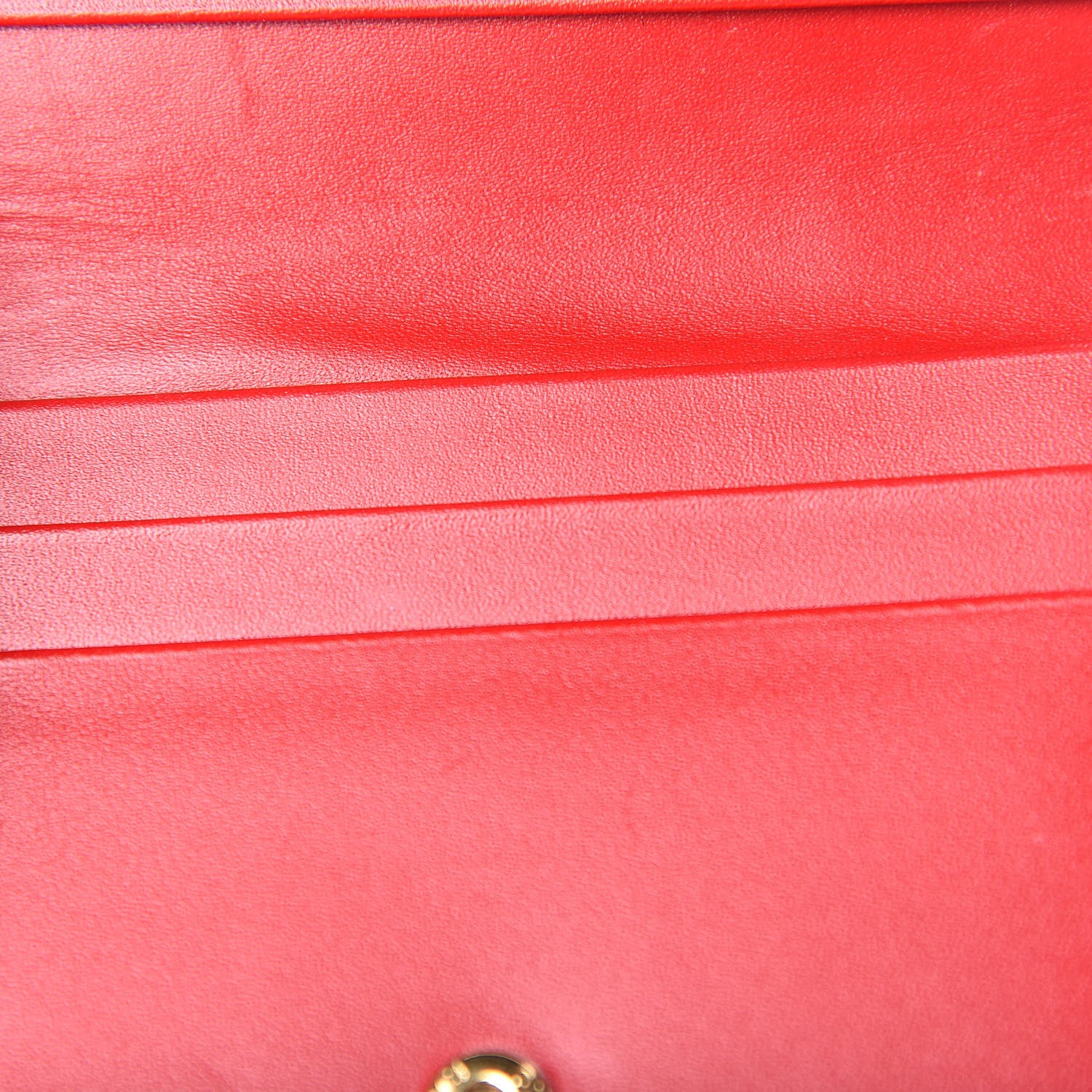 Gucci Guccissima Card Case Wallet Red 8 of 11