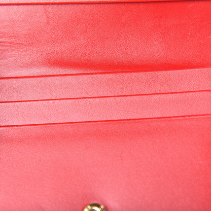 Gucci Guccissima Card Case Wallet Red 8 of 11