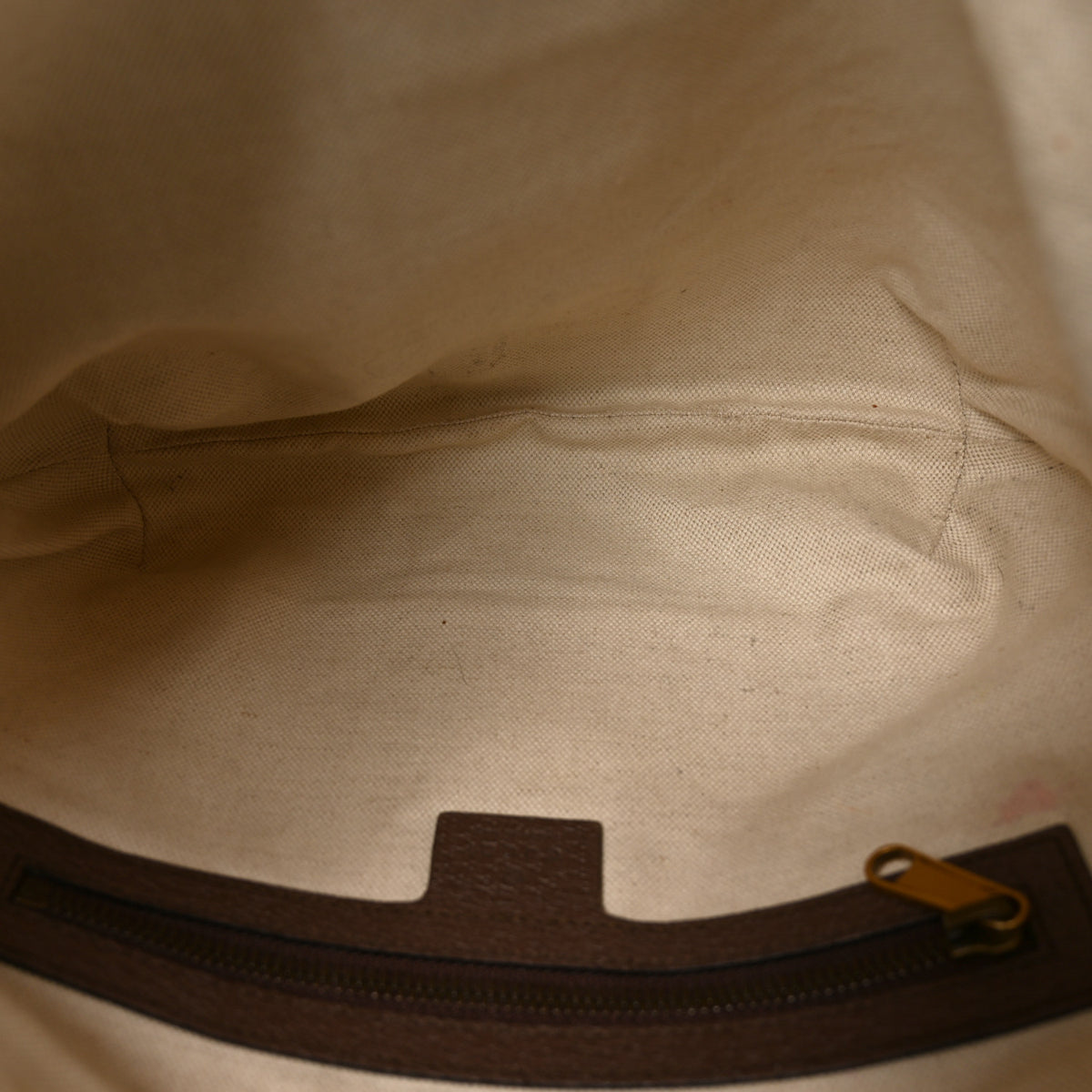 GG Supreme Monogram Web Small Ophidia Half Moon Hobo Brown