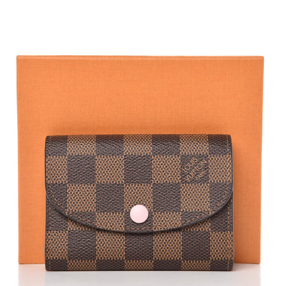 Louis Vuitton Damier Ebene Rosalie Coin Purse Rose Ballerine 7 of 7