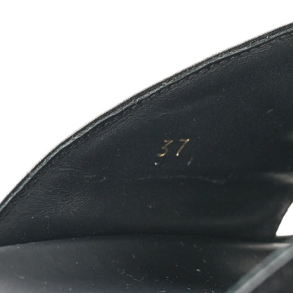Fendi Vitello Womens Fendigraphy Slide Sandals 37 Black 9 of 11