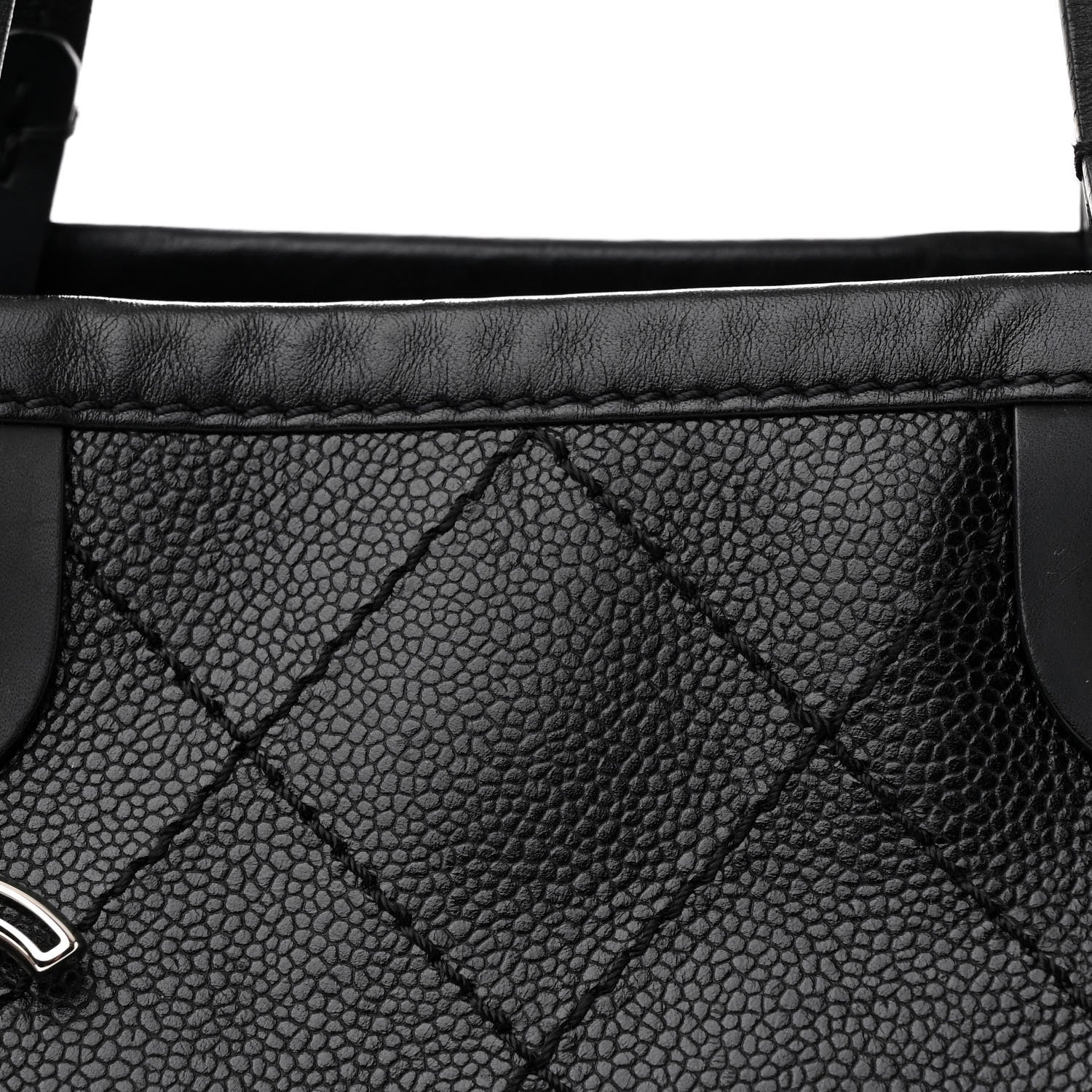 Chanel Grained Calfskin Shopping Fever Tote Black 10 of 15