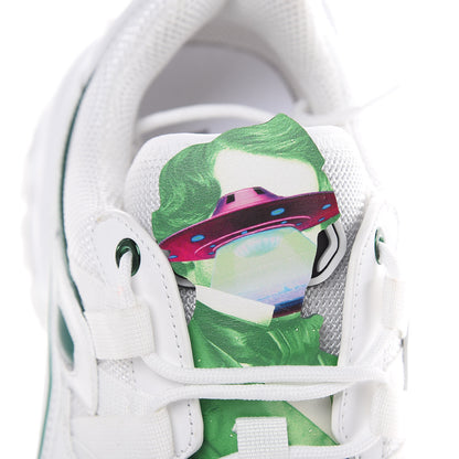 Valentino Garavani X UNDERCOVER Calfskin Mens Climbers Sneakers 40 White Smeraldo 7 of 9