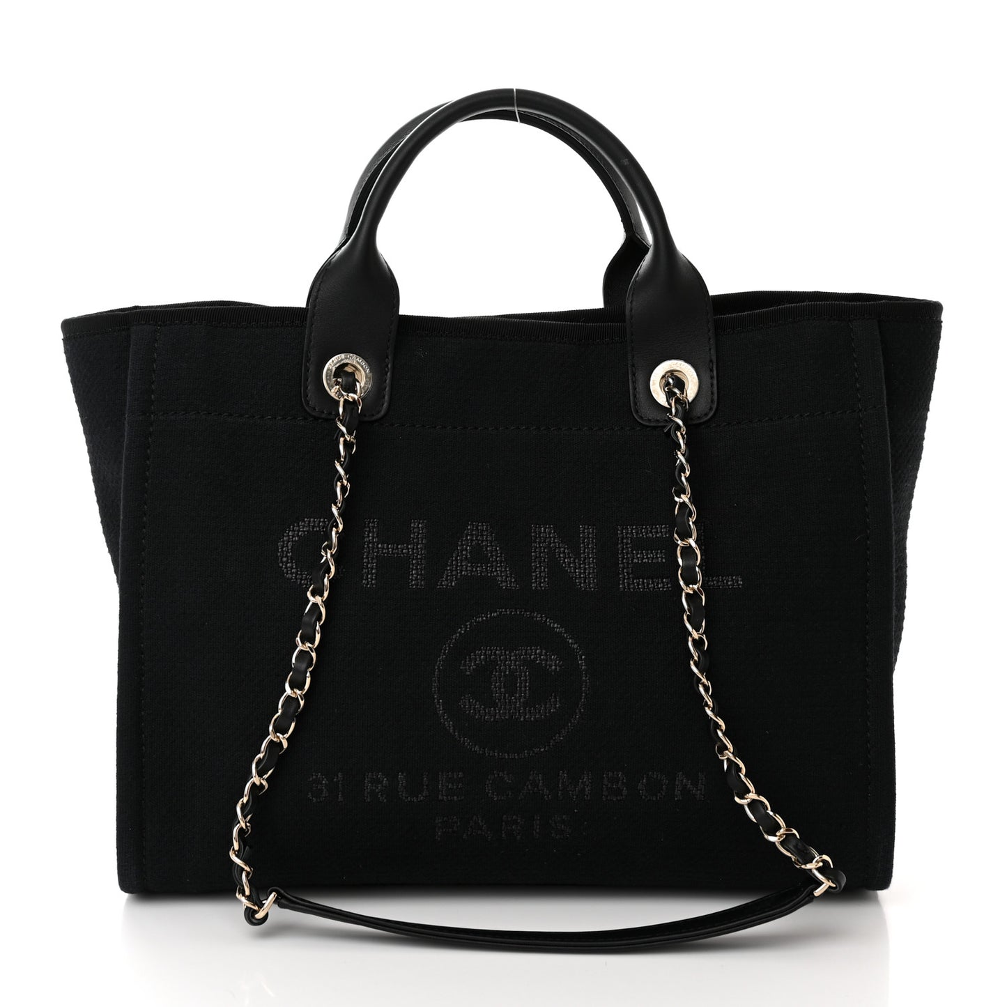 Mixed Fibers Small Deauville Tote Black