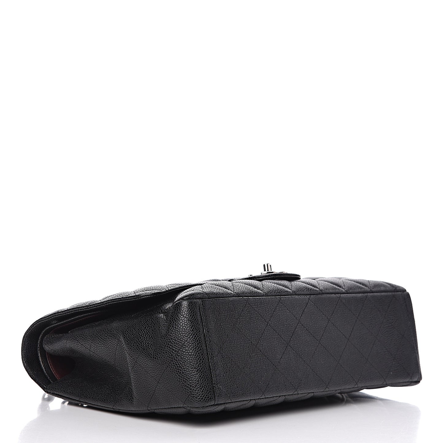 Caviar Quilted Maxi Double Flap Black