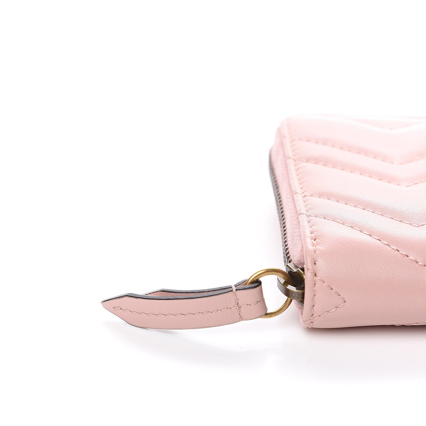 Calfskin Matelasse GG Marmont Zip Around Wallet Perfect Pink